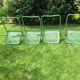 4 folding sheet metal chairs