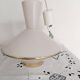 UFO suspension, vintage glass ceiling light, pink and gold