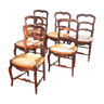 Six chaises provençales