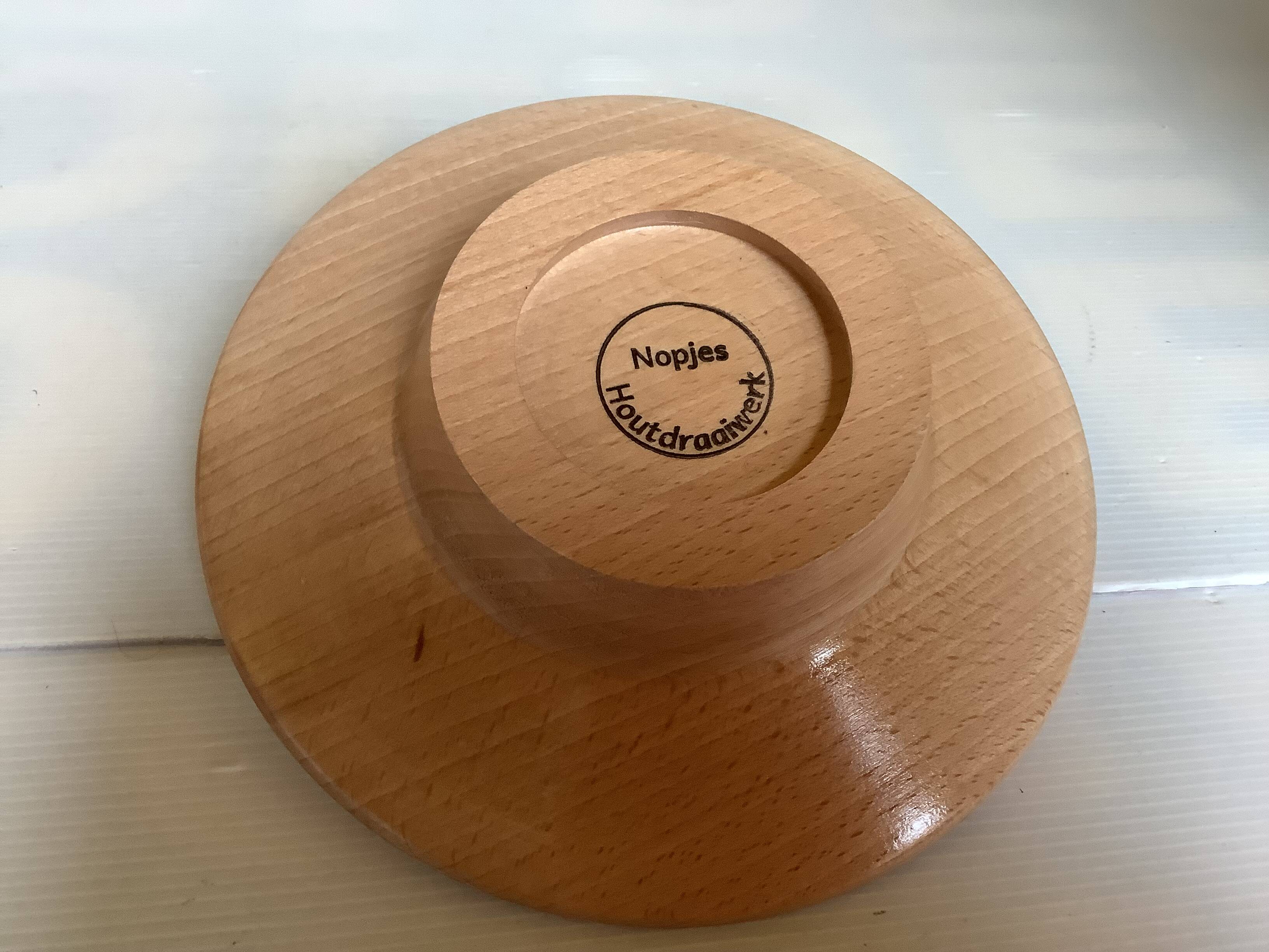 Wooden catchall Nopjes handcrafted woodturning