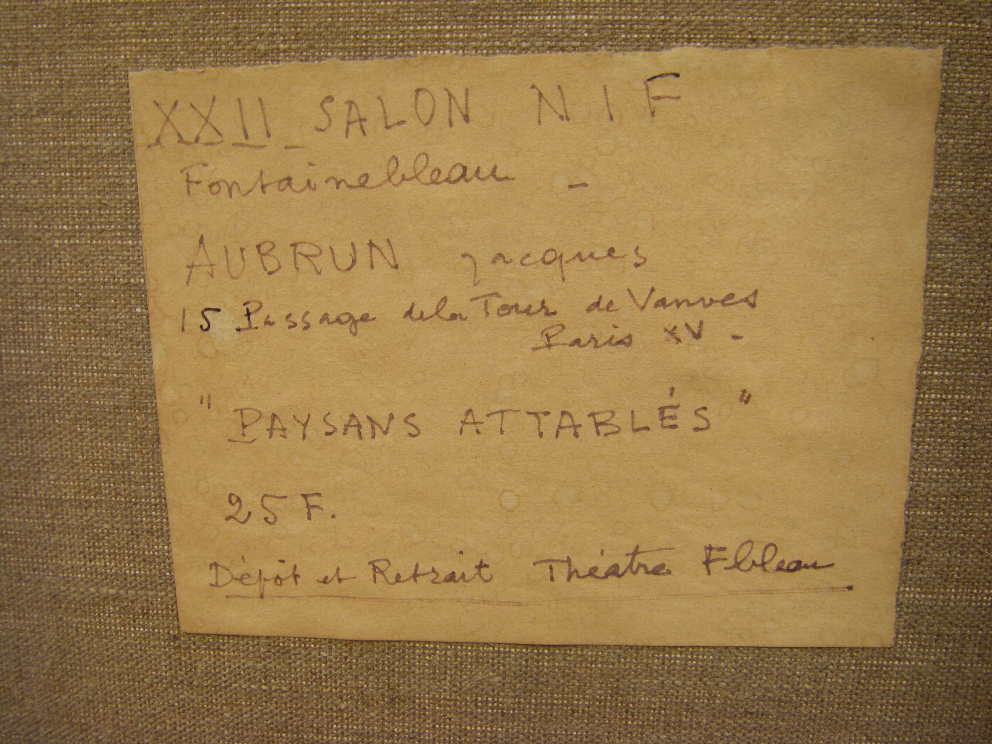 Painting "drinkers in the sun"