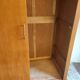 Compas feet cabinet 2 oak sliding doors - 50s