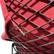 Bird Chair & Ottoman Harry Bertoia for Knoll - Black Mesh & Red Fabric