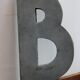 Lettre d'enseigne en zinc