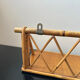 1970s rattan wall shelf