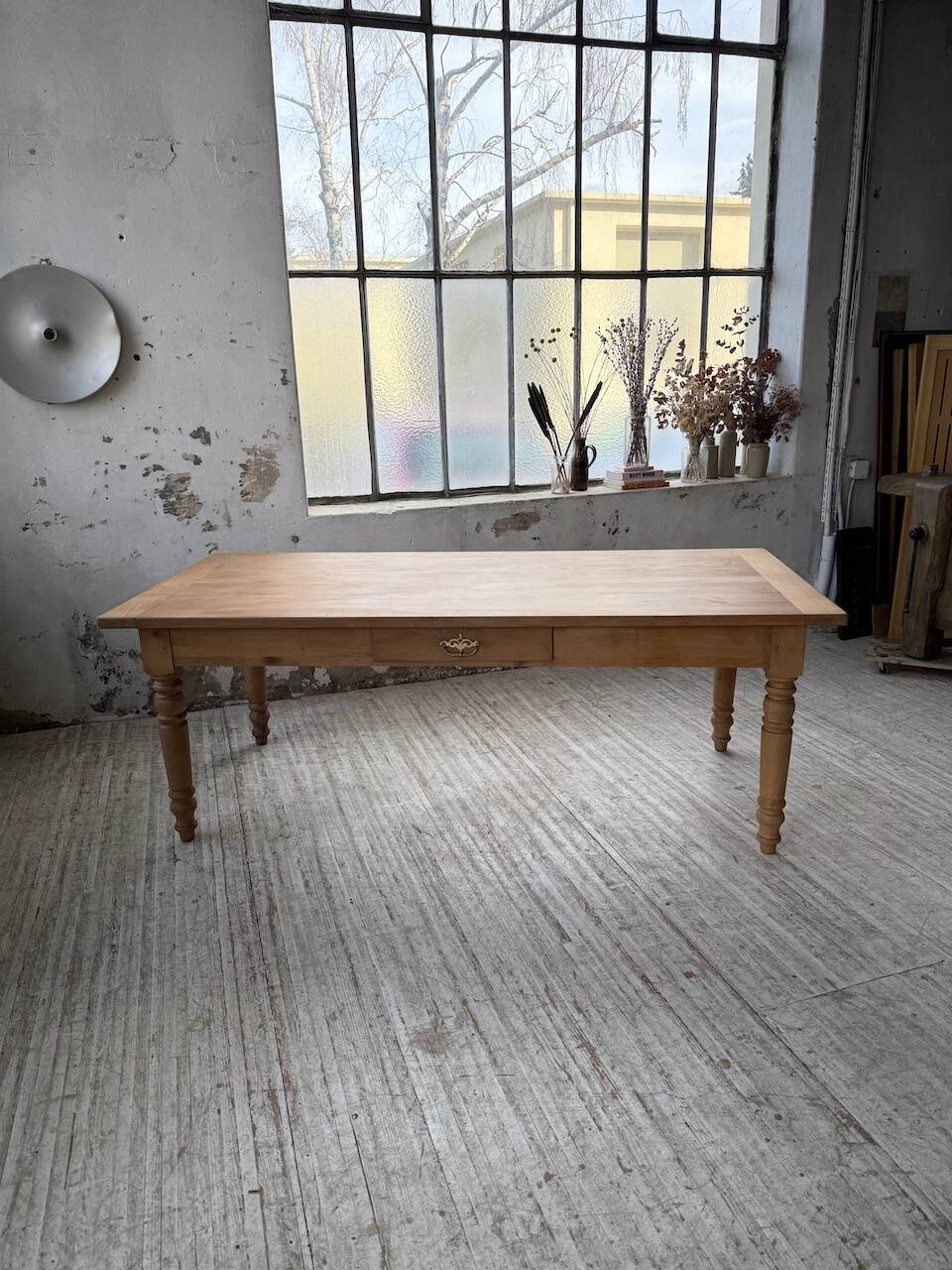 Table de ferme en merisier
