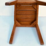 Suite of 6 oak chairs 1960