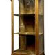 Display cabinet with 3 glass sides in Louis XV style made of mahogany and gilded bronze.
