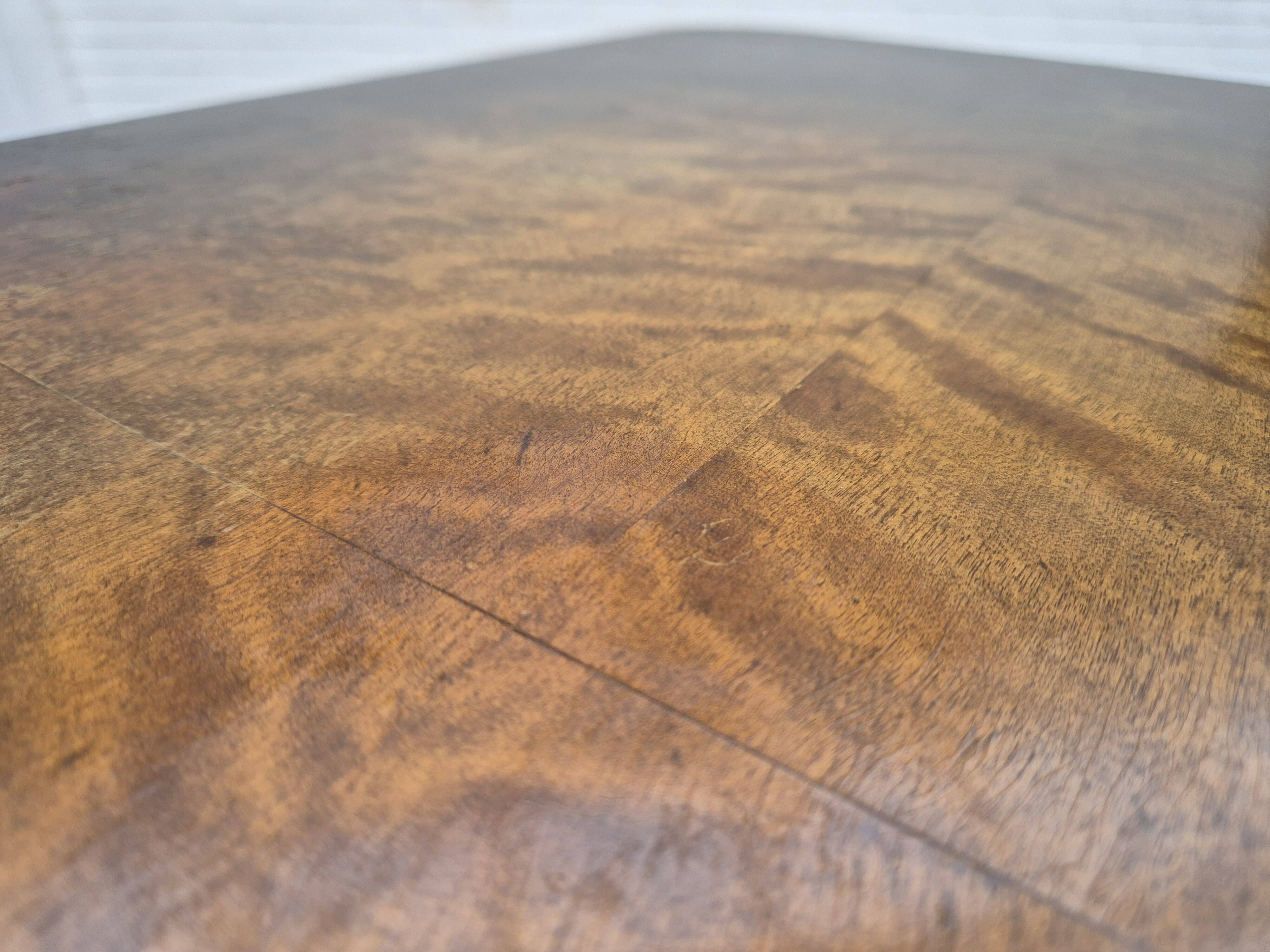 1950s, Danish artdeco coffee table with shelf, ash wood.