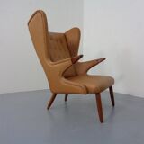 Teak and leather armchair by Svend Skipper for Skippers Møbler, Denmark, 1960s