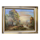 Tableau Huile sur panneau paysage