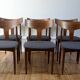 Set of 6 vintage Scandinavian teak chairs by Samcom, 1960