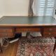 Louis XVI desk in wood and leather