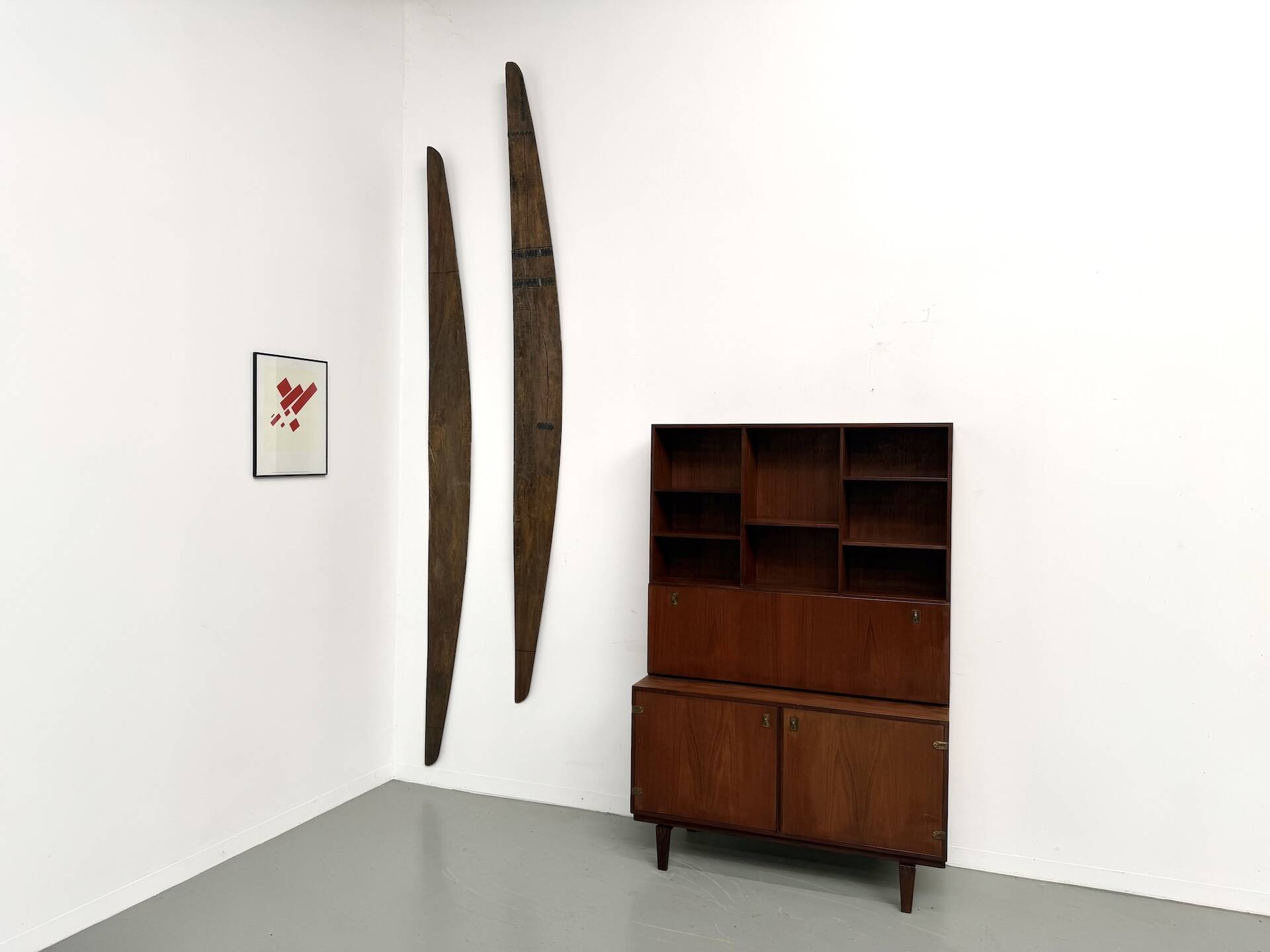 Teak and brass bookshelf designed by Peter Løvig Nielsen, CI.