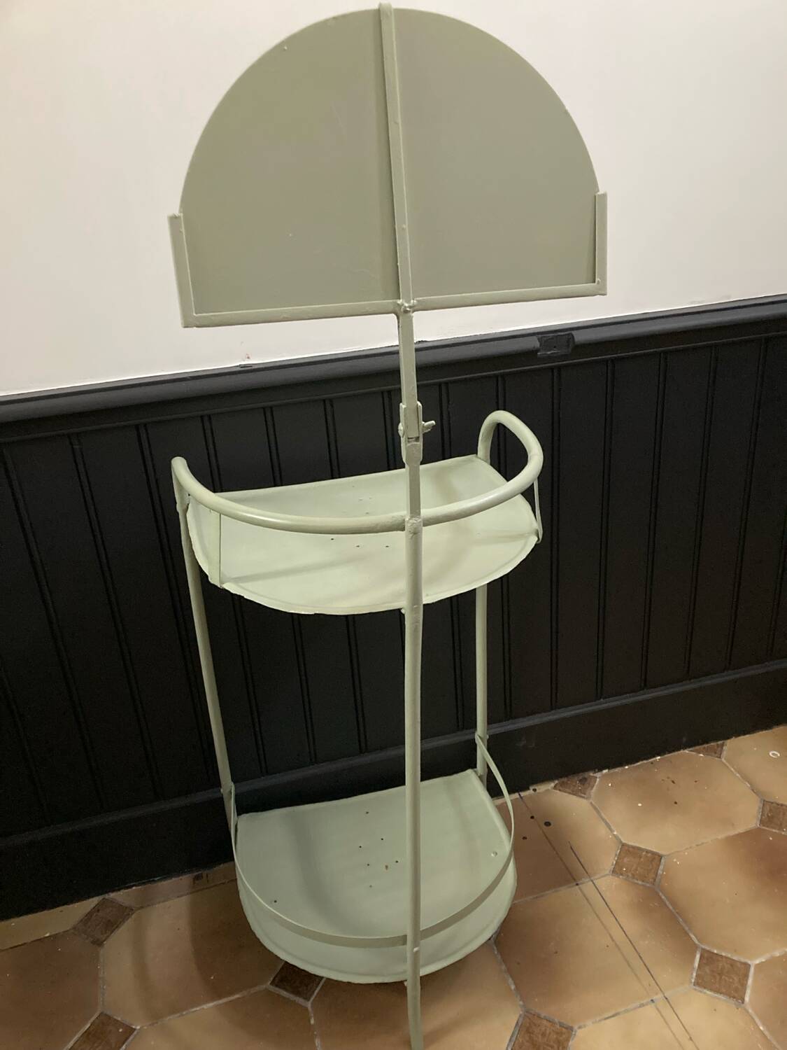 Coiffeuse, chevet en métal, années 50