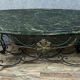 Table with a beautiful marble with green sea throat