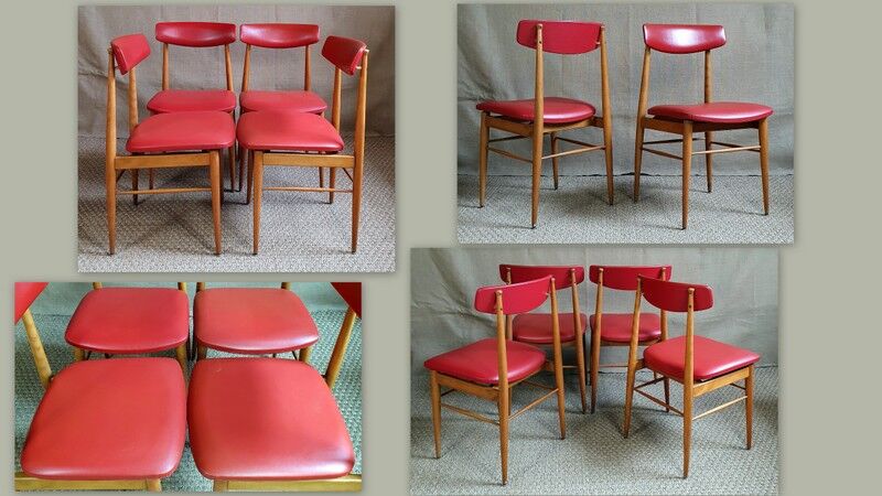 4 vintage Chairs Chrobat - Sax