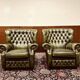 Set Springvale Chesterfield Woburn 1-seater sofa antique green