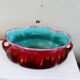 Enameled ceramic planter