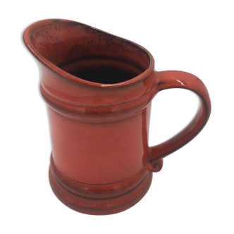 Red ceramic jug