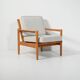 Scandinavian oak armchair, 1950s/60s