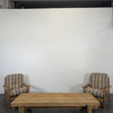 Large coffee table in solid pine, Swiss made