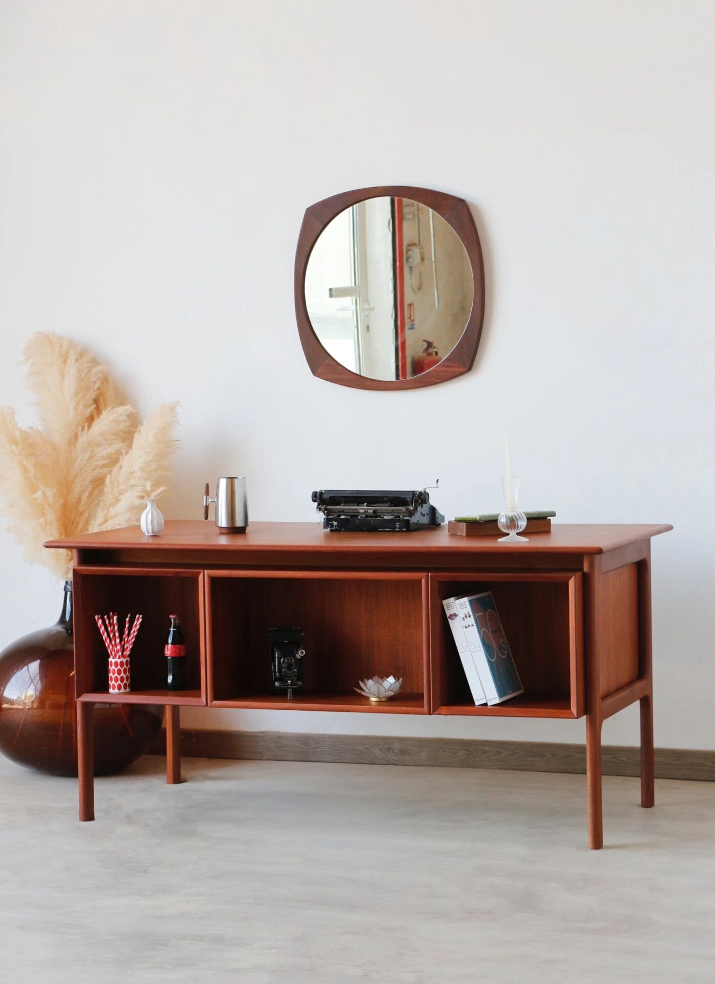 Danish desk from the 1960s by Erik Brouer – solid teak