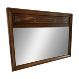 Miroir Art déco avec inserts de nacre et laiton