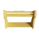 Etagère bois 2 rayons coloris jaune Babouche Farrow & Ball à poser ou suspendre