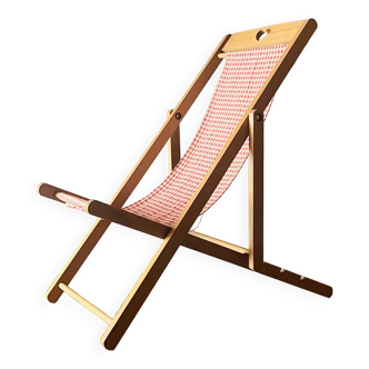 Chilean or deckchair for vintage wooden doll