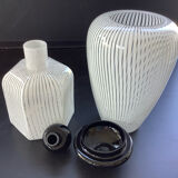 2 vases en verre d’art de Murano Vetriarte signés, Italie 1988