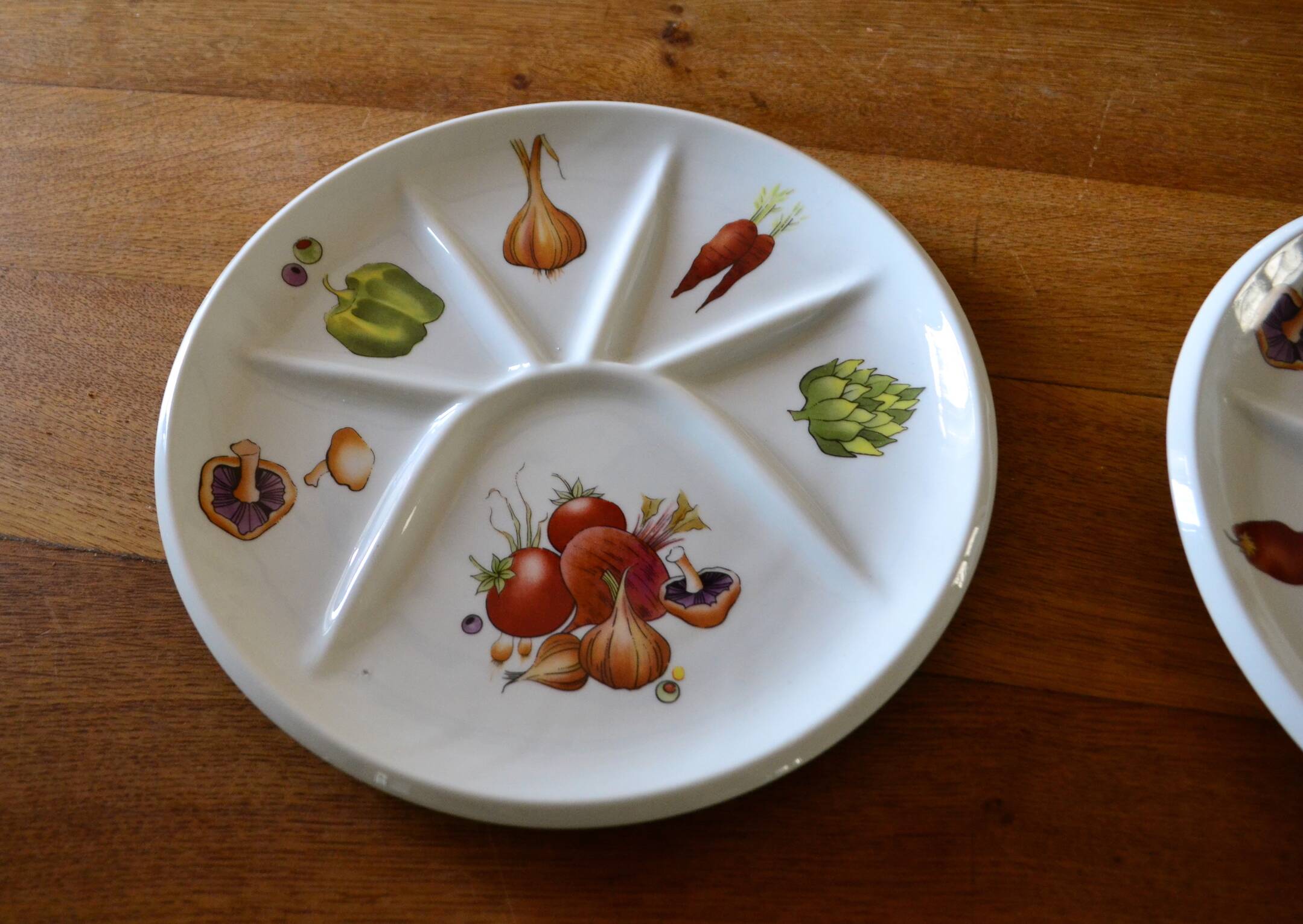 1960s Porcelain Fondue Plates from Berry