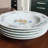 5 hollow plates in Limoges porcelain by Bernardaud - Lhasa Soap