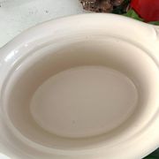 Christmas Terrine with Holly Lid, Green Ceramic Serving Dish, Vintage