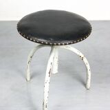 Vintage Industrial Adjustable Swivel Stools, Set of 3