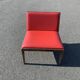 Fauteuil Andreu World en skaï rouge