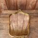 Miroir en bois doré style baroque à coquille 50x40cm
