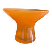 Vase en verre orange