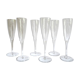 BACCARAT DOM PERIGNON 6 DOUBLE SIGNATURE CRYSTAL CHAMPAGNE FLUTES - 23.5