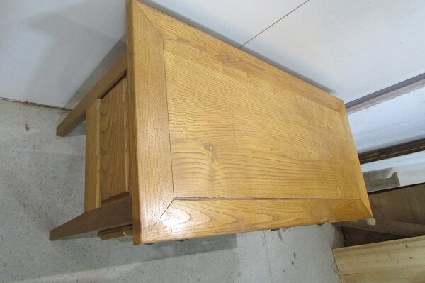 Danish-style blond oak desk