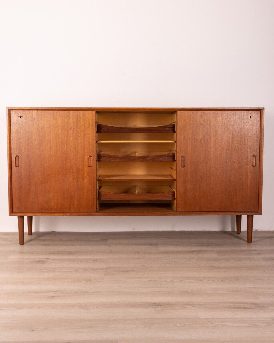 1970s vintage teak wood sideboard danish