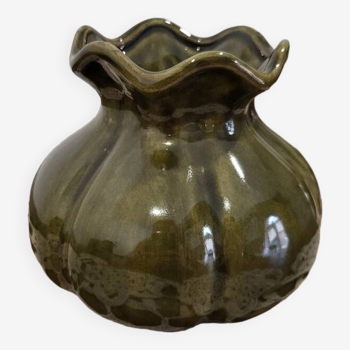 Vase vert en céramique