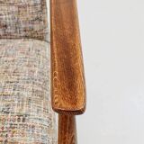 Scandinavian armchair multicolour knitting Boho style design by H.Lis