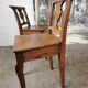 Paire de chaises en chêne brut