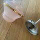 Suspension verre rose