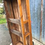 Antique Louis XV table with 3 drawers and 1 pull-out in solid cherry wood