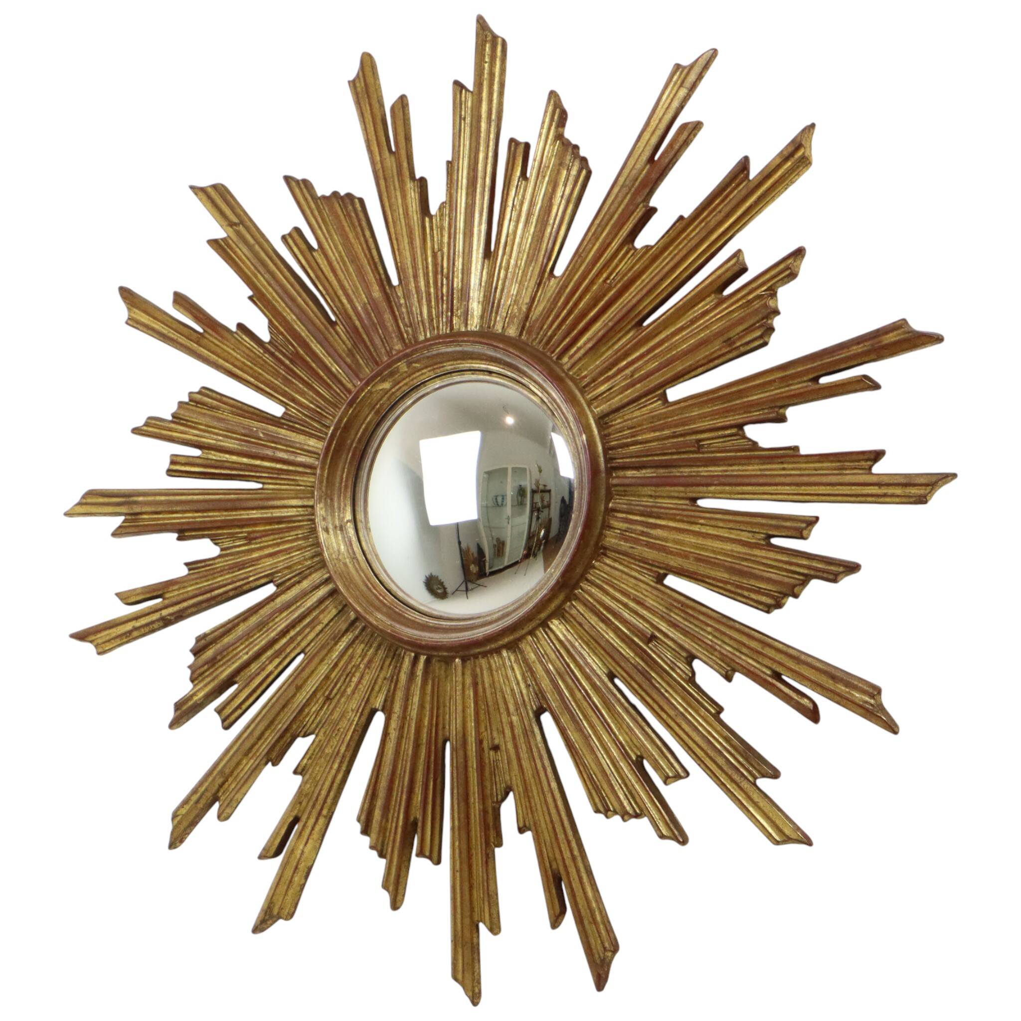 XL Sunburst convex sun mirror Deknudt rare 75 cm