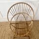 7 vintage rattan armchairs