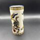 Small cylindrical vase in Gien earthenware - Renaissance pattern