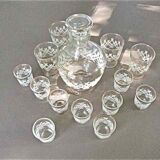 Carafe and liqueur glasses 70s